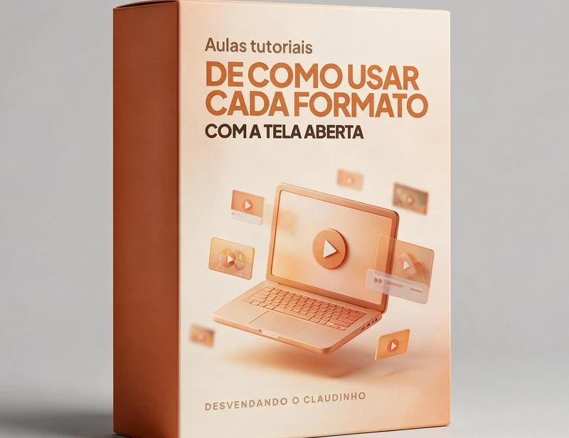Aulas tutoriais de como usar cada formato