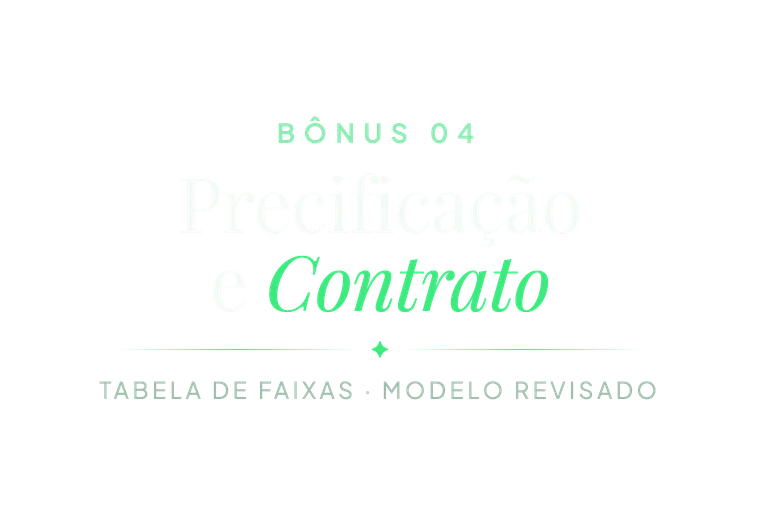 Precificação e contrato